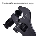 EVIL ENERGY AN Fitting Hose Wrench Adjustable 3AN-12AN Aluminum Black