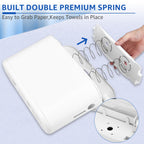 KSITEX Countertop Paper Towel Holder Dispenser,White-M