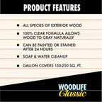 WOODLIFE 903-4PK Classic Above Ground Clear Wood Preservative, Gallon, Clear, 4 Pack