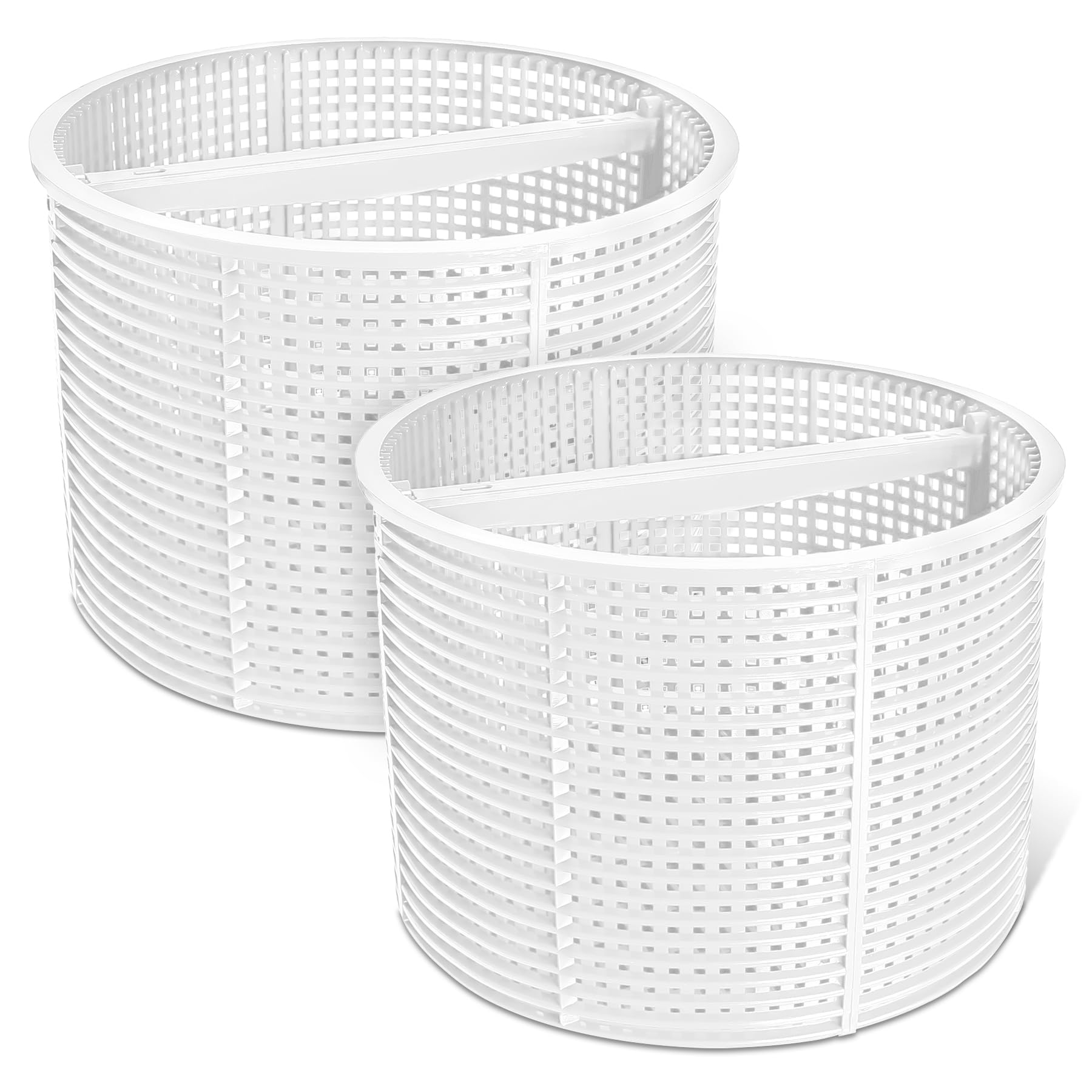 SPX1082CA Skimmer Basket Replacement for Hay-ward Swimming Pool Skimmer, Filter Basket Assembly with Handle Compatible with Aladdin B-152 Hay-ward SPX1082CA SP1082C Select Automatic Skimmers, 2 Pack