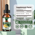 Magnesium Glycinate Supplement, Liquid Magnesium Glycinate Liquid Drops 500mg-Support Stress Relief, Relaxation, Mood, Sleep, Bone & Muscle-2 Fl Oz, Vegan, Pineapple Flavor