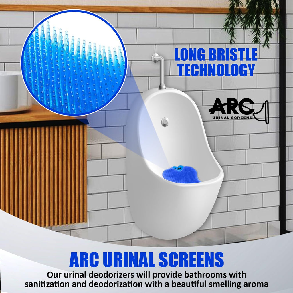 ARC Urinal Screens - Anti-Splash Urinal Screens Deodorizer (10 Pack) | Urinal Cake | Long Lasting Scent to Eliminate Odors | Used for Bathrooms in Bars, Restaurants, Schools, and other Businesses