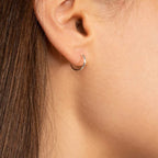 EPIRORA Silver Hoop Earrings- Cartilage Earring Small Hoop Earrings for Women Men,4 Pairs of Hypoallergenic 925 Sterling Silver Tragus Earrings(Silver,8mm/10mm/12mm/14mm)