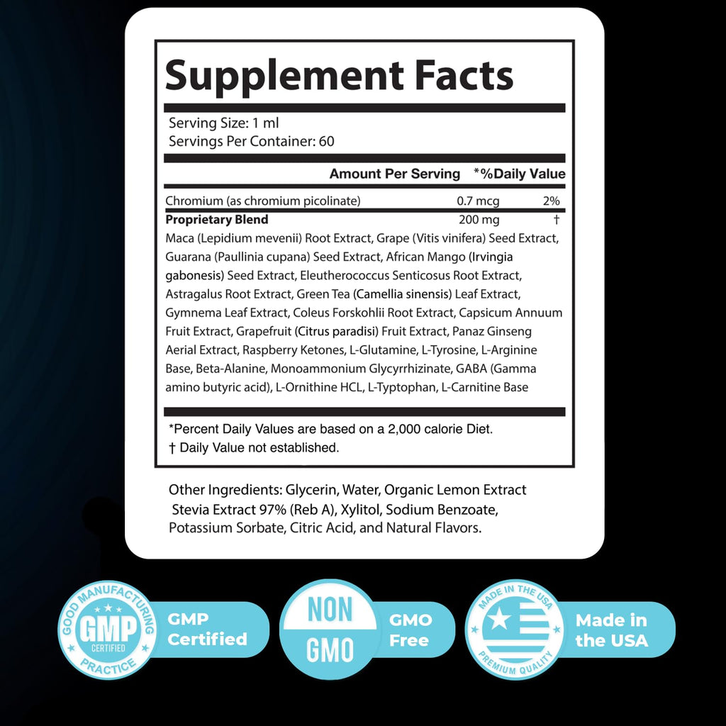 Audifort Drops – Grape Seed & Panax Ginseng – 2oz, 3 Month Supply