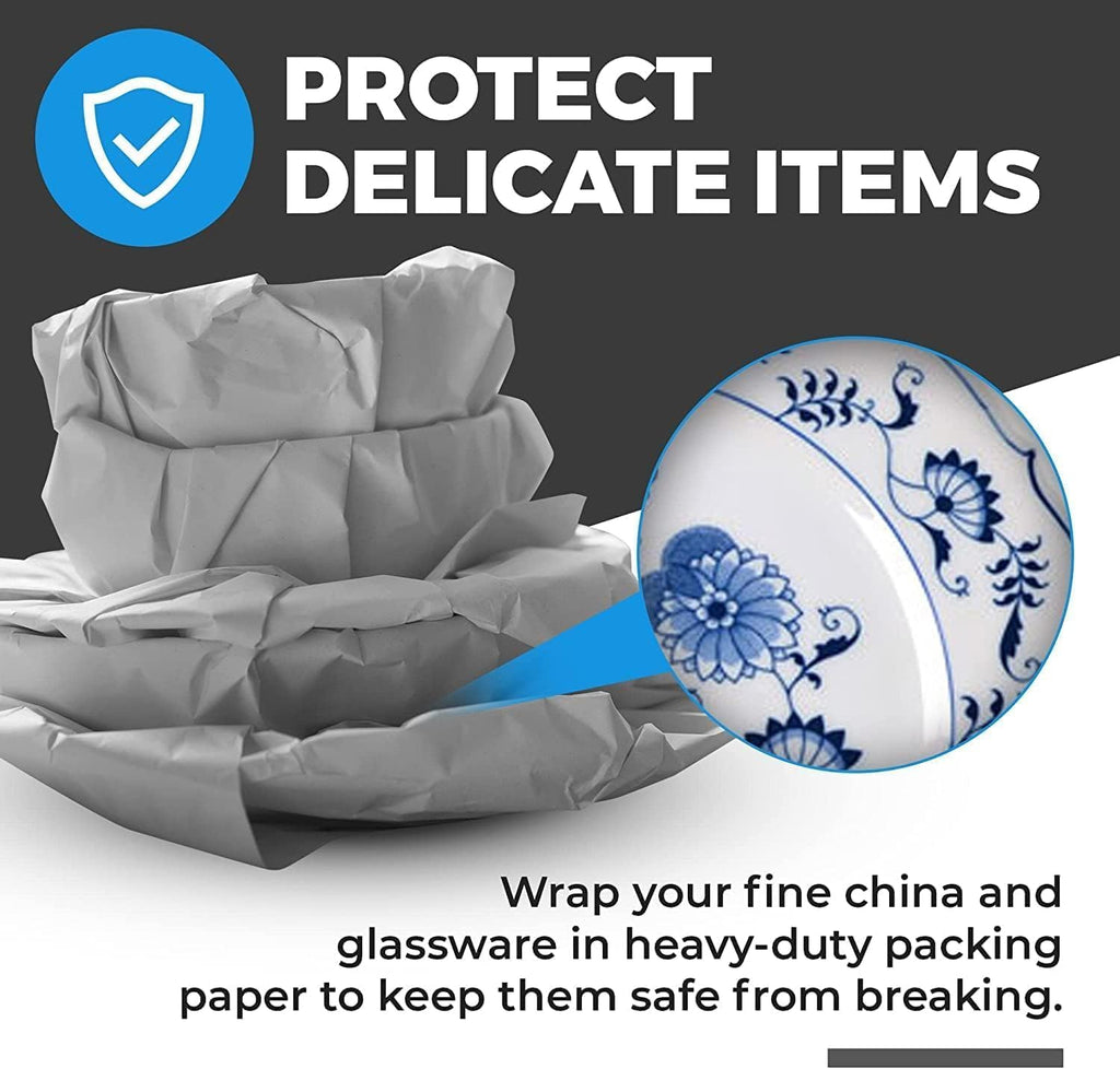 100 Sheets Packing Paper for Moving, Newsprint Paper for Packing Wrapping, Wrapping Paper for Packaging Glasses Dishes - Must Have Packing Supplies for Moving Box Filler(12 * 24in)