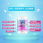 SEDLAV 99% Isopropyl Alcohol Wipes - 99% Rubbing Alcohol Wipes for Tech Use (80 Count Pack)