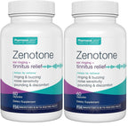 Zenotone Tinnitus Relief Supplement - Auditory & Ear Health Support - Promotes Clear Sound - Aids in Reducing Ringing - Juniper & Hawthorn, Garlic, Hibiscus, Vitamin C & B - 60 Capsules (Pack of 2)
