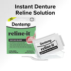 Dentemp Denture Reline Kit Value Pack - Advanced Formula Reline It Denture Reliner - Denture Kit to Refit and Tighten Dentures for Both Upper & Lower Denture (2 Pack (6 Relines))