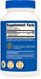 Nutricost Chelated Iron, As Ferrochel, 36mg, 240 Capsules (2 Bottles)
