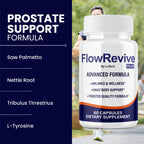 (2 Pack) Flow Revive Capsules, FlowRevive Pills Advanced Premium Prostate Supplement Health Support Formula Vitamins for Men Urinary Function, Comfort, Flow & Balance All Natural Ingredients (120 ct)