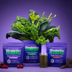L'Evate You Vitality Daily Greens Powder (28 Servings) 30 Superfoods, 9 Greens - for a Cellular Energy Boost, Powered by M-Charge Complex for All Day Energy (Chocolate)