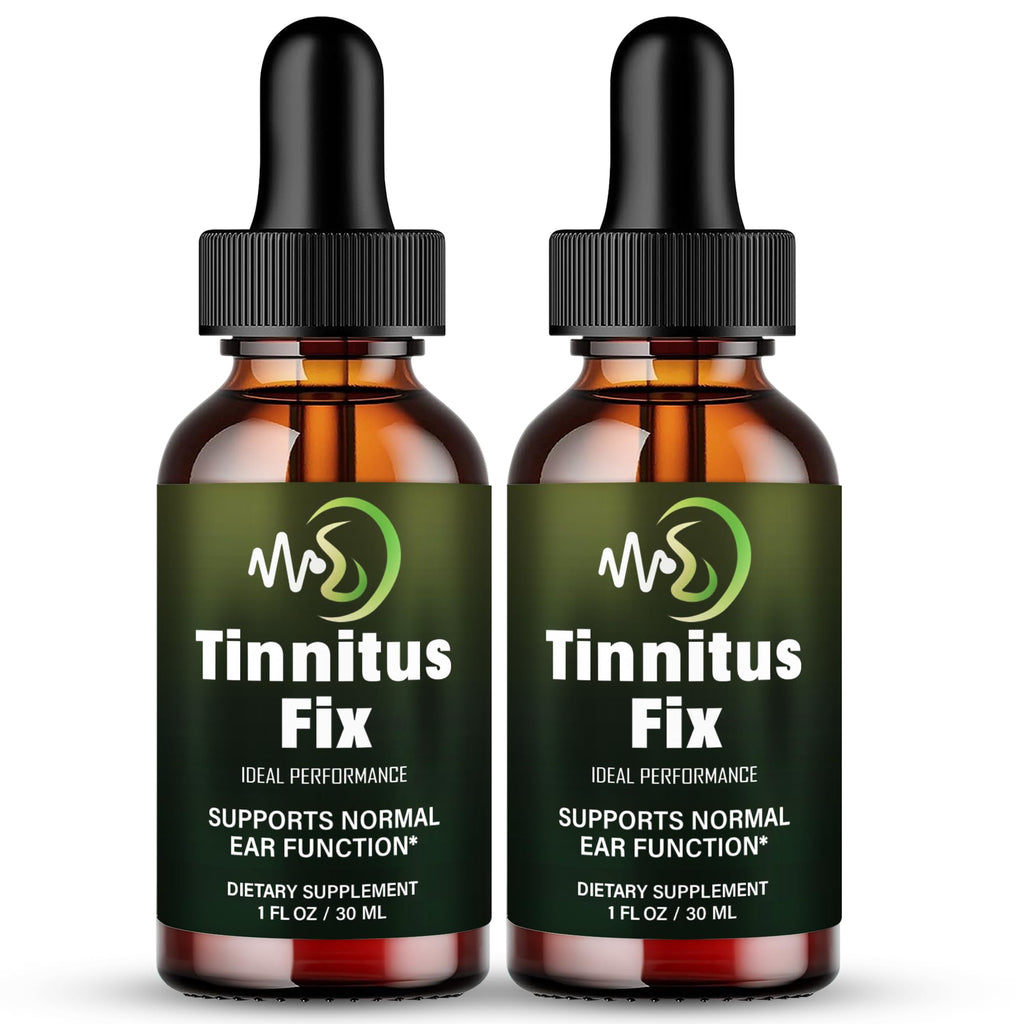 Tinnitus Fix Drops, Official TinnitusFix Tinnitus Relief for Ringing Ears, Advanced Ear Health Support Supplement Liquid Drop All Natural for Healthy Ringing Ear, Tinnitus Fix Dropper Reviews (2 Pack)