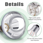 VIHOSE 4 Pack 150 Watt Heat Lamp 120v R40 Heat Lamp Bulbs Glass Incandescent Light Bulbs Incandescent Heating Lightbulbs for Reptiles Chicks Food Puppies Bathroom, Use E26 Base (Silver)