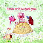 Gardener Porch Goose Outfit Fits 23'' Cement Goose Statue