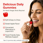 NUU3 Apple Cider Vinegar Gummies - Support for Energy, Immunity & Gut Health - Folate, Iodine, Pomegranate, Beet Root, Vitamins B-6 & 12 - (60 Count, Pack of 1)