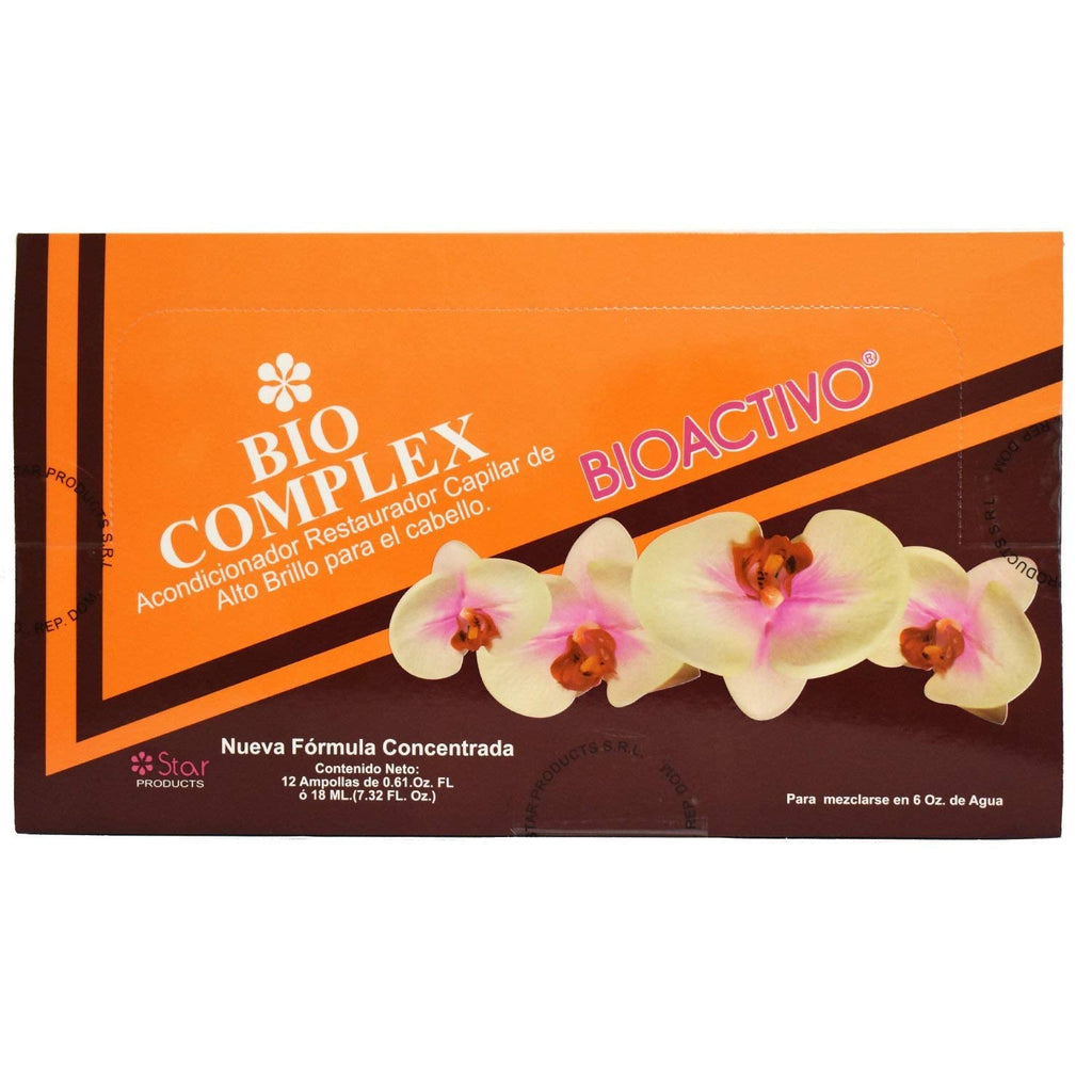 Generic Star Bio Complex BioActivo BIO COMPLEX ampull with 6oz. (180ml) High Shine Hair Conditioner, 12 Count, Clear