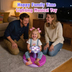 VROGTIK Sit and Spin Toys for Girls, 360° Spinning Seat with LED Lights and Music Christmas Birthday Gift Girl Sensory Toys