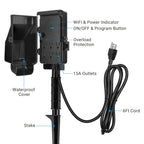 DEWENWILS WiFi Smart Yard Stake Timer Plug, Outdoor Power Stake Timer
