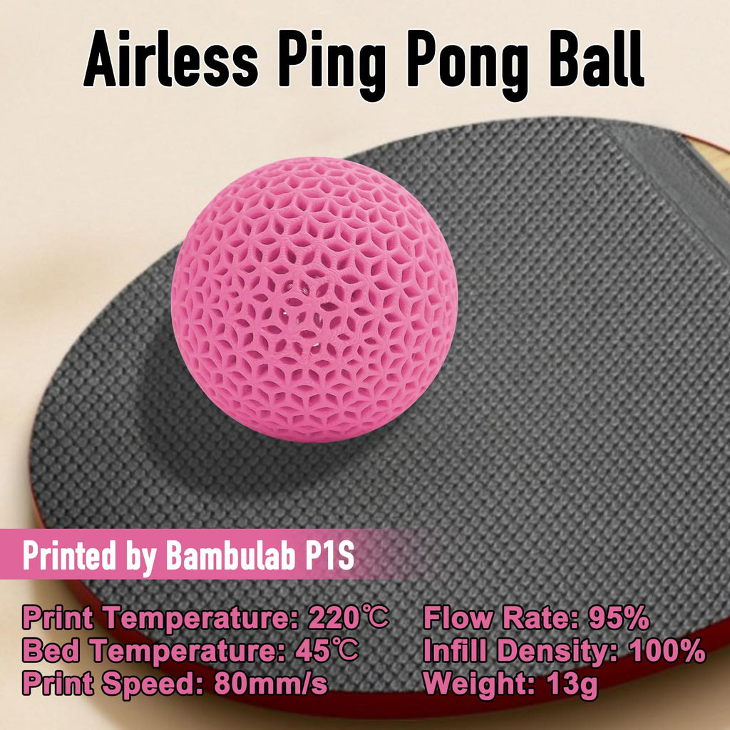 YXPOLYER Flexible PLA Food-Grade 92A Soft PLA 3D Printer Filament 1.75mm 1KG for Printing Dog Chew Toys and Highly Elastic Bouncy Airless Basketball Pet Ball, Pink