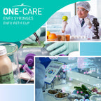 ONE-CARE ENFit Syringes 3ml with Mounted Cap, Sterile, 30/bx Blister-Packed Syringes