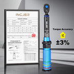 INGJER Torque Wrench, UPGRADE Mini 1/4" Drive Click Torque Wrench,20-240in.lb,Dual-Direction Adjustable 72 Tooth Click 1/4 InchTorque Wrench Bicycle for Bike, Motorcycle,Professionals & DIYers