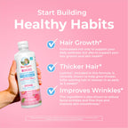 MaryRuth Organics Women's Multivitamin + Lustriva Hair Growth Liposomal | Biotin 10000mcg | Clinically Tested for Thicker, Fuller Hair, Improved Facial Fine Lines & Wrinkles | Ages 18+ | 15.22 Fl Oz