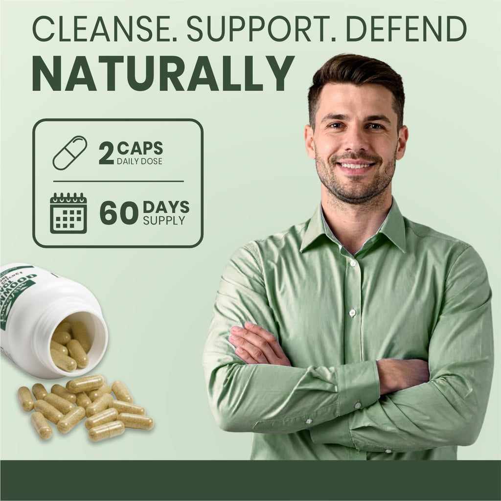 ForestVibe Wormwood Complex with Black Walnut & Clove, 3-in-1 Herbal Blend, Sweet Wormwood Extract Capsules, 120 Vegan Capsules, 2 Month Supply, Non-GMO & Gluten Free Supplement