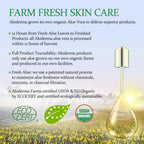 Aloderma Aloe Vera Gel Made within 12 Hours of Harvest with 96% Pure Organic Aloe Vera for Skin, Scalp, & Hair, Soothing Aloe Face Moisturizer, Multipurpose, Hydrating Aloe Gel, 7oz, 3-Pack