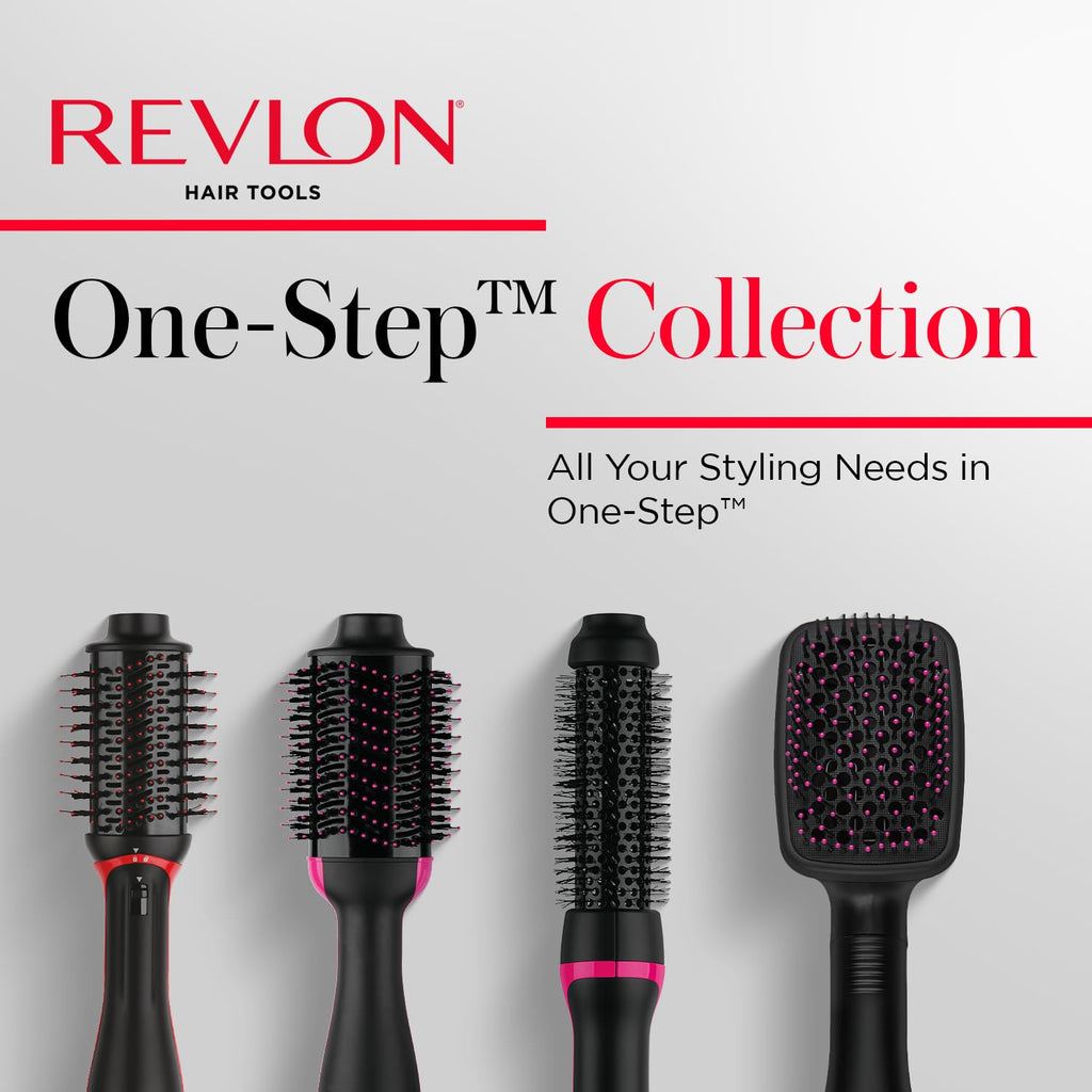 REVLON One-Step Volumizer Plus Hair Dryer and Styler, 2.4 in Barrel, Black