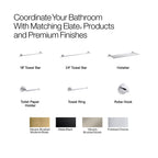 KOHLER K-27292-2MB Elate Toilet Paper Roll Holder, Minimalist Design, Premium Durable Metal, Corrosion Resistant, Vibrant Brushed Moderne Brass