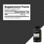 NutraBio HMB Supplement, Amino Acid, 1000mg, 120 Capsules