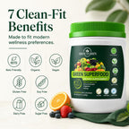 SHOUTGRIIN Green Superfood Powder — Organic Super Greens with 100 Billion CFU Probiotics & Digestive Enzymes — Vegan, Keto, Sugar-Free Daily Greens Supplement — Energy, Gut Health & Immunity