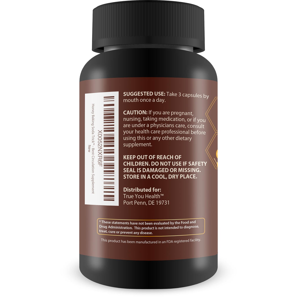 Honey Baking Soda Trick for Men - Our Best Natural Prostate Supplements for Men - Natural Prostatitis Treatment - Ultra Alpha Honey Prostate, Blood Flow, & Boost Trt Stamina Support