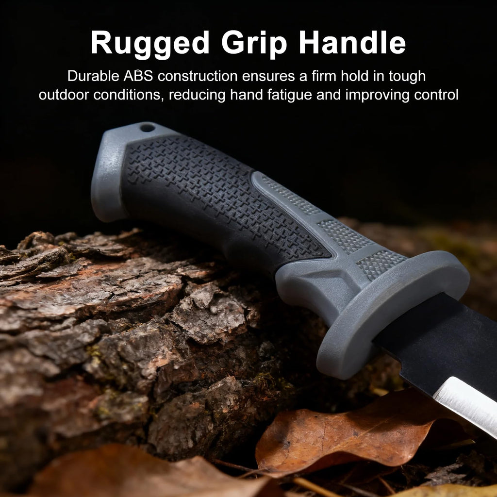 Esvopa Machete for Bushcraft, Survival Knife with Saw for Yard Work