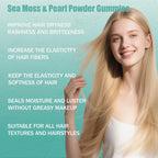 GAOMAOKING Balmbare Revive Hair Gummies - Sea Moss Gummies with Hair, Skin & Nails Vitamins with Seamoss, Pearl Powder, Vitamin E, Aloe Vera, Liposomal Vitamin C, 30 Count (2pcs)