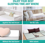 Vekkia Full Bed Wedge Pillow Gap Filler/Headboard Pillow/Mattress Wedge Fill Gap (0-6") Between Headboard and Mattress (White 54"x10"x6")