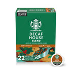 Starbucks K-Cup Coffee Pods, Decaf House Blend Medium Roast, 22 Count