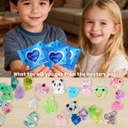 Mini Glow In The Dark Animal Resin Models, Resin Animals Mystery Bags, Individually Wrapped Blind Bags Tiny Animal Figurines, Collectible Mini Animals For Fairy Garden, DIY Crafts (100, animals)