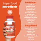 Feel Great Fruit and Vegetable Supplements | 20+ Super Reds & Greens for Natural Energy Support | Vegan Fruit and Veggie Vitamins | 2 Pack of 90 Count Each