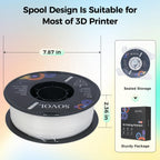 Sovol 3D Printer Glow in The Dark Filament Gradient Multicolor Fast Change PLA 1kg (2.2 lbs) Spool 3D Printing Materials, Dimensional Accuracy +/- 0.03 mm, 1.75 mm, Glow Multicolored