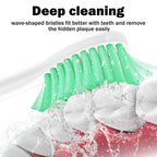 Toothbrush Heads for Philips Sonicare Replacement Brush Heads Medium Soft Dupont Bristles Electric Toothbrush Replacement Heads Fit E-Series Essence Xtreme Elite Advance and CleanCare, 6 Pack