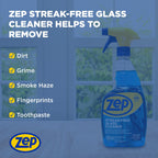 Zep Streak-Free Glass Cleaner - 1 Gallon - (Case of 2)