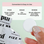 PUL Retainer Cleaner Tablets - Aligner Cleaner for Invisalign and Clear Aligners, Daily Retainer Cleaning Tablets and Denture Cleaner Tablets - Removes Odor, Stains and Plaque - 96 Day Supply