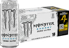 Monster Energy Zero Ultra, Sugar Free Energy Drink, 16 Ounce