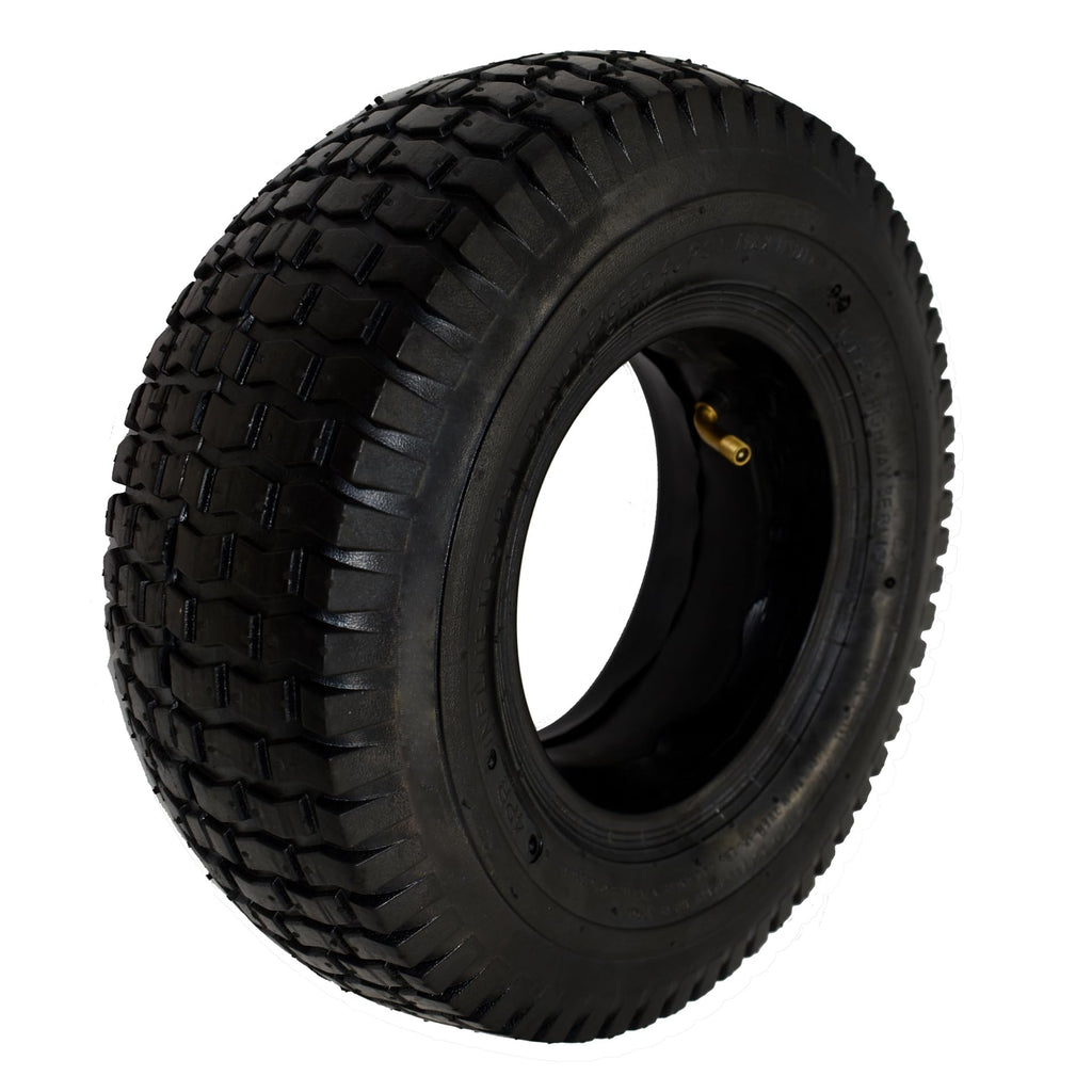 QsEzDo 13x 5.00-6 Tire and Inner Tube (1 Set) by Air Filled, 4PR and max 35 PIS (2BAR), Fits 6-Inch Rim, work for Wheelbarrow Hand Truck Tool Cart Garden Carts. (13x5.00-6 Tire and Tube TR87)