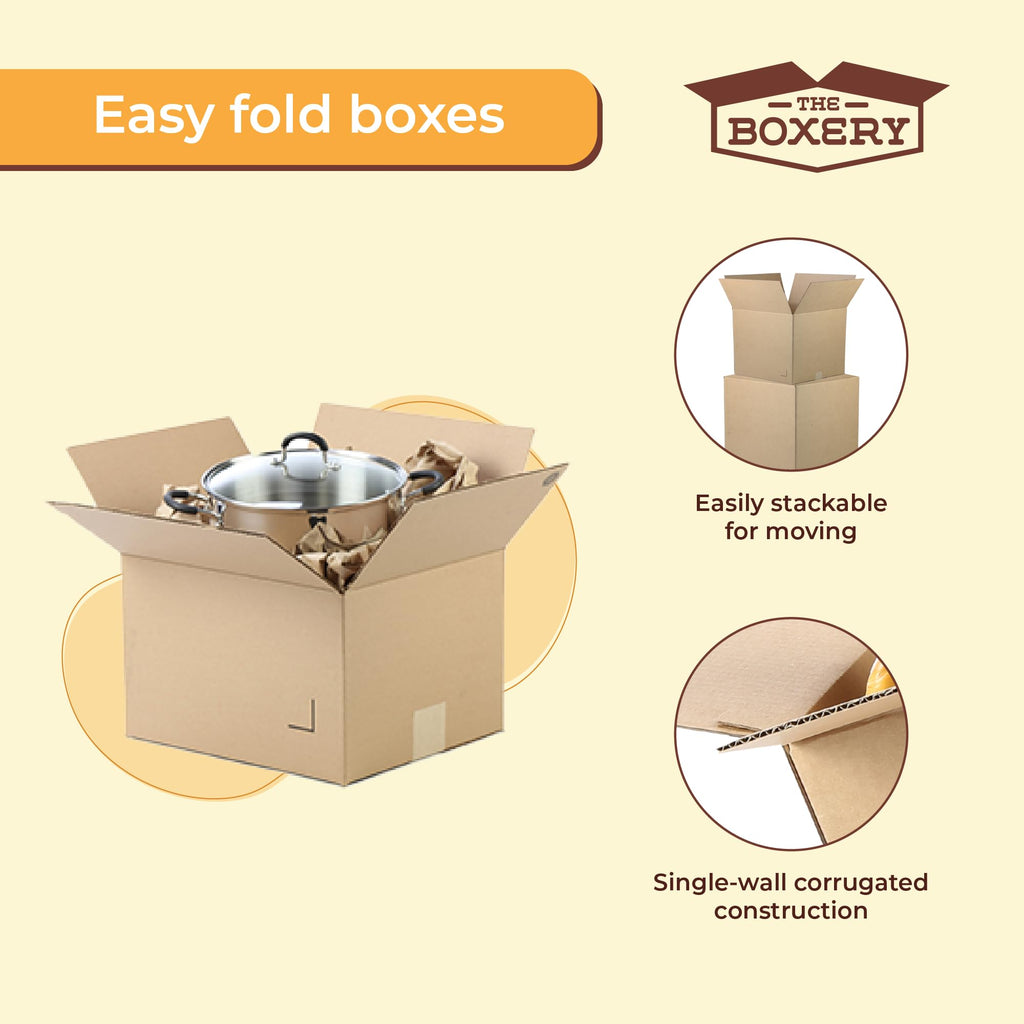 The Boxery Moving Boxes 10-Pack XX-Large | 24x24x24 inch
