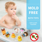 Oriate Animal Farm Finger Puppets, 10Pcs Bath Finger Toys for Toddlers 1-3