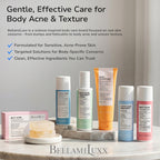 BellamiLuxx Folliculitis Acne Lotion for Body: Helps Reduce Itch, Redness, Body Acne, Bumps & Uneven Texture with Salicylic & Glycolic Acid + Botanicals - Gentle Care for Folliculitis-Prone Skin