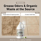 Creative Scents Multipurpose Enzyme Cleaner & Odor Remover | Super Concentrated for Floor, Carpet, Drain | Pet Urine Odor Eliminator | Enzyme Cleaner for Cat Urine & Dog Poop | 1 Gallon - White Tea