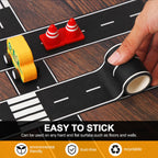 ZICRO Roadway Tape - Black Road Track Tape for Kids Birthday Party Racing Party Decoration - 2.4 Inch Wide 33 FT Long